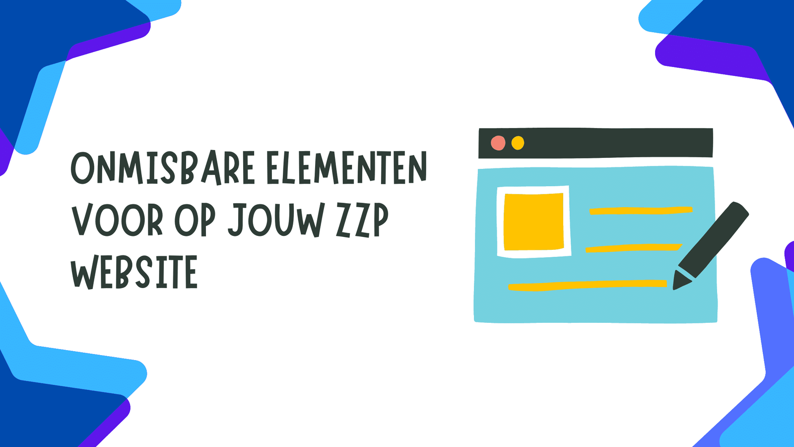 wat moet er op een zzp website staan